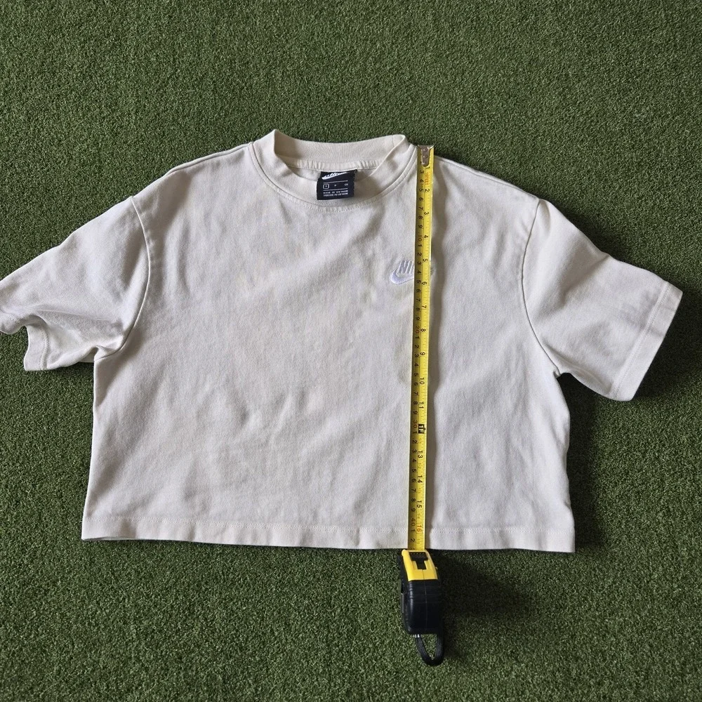 Nike Crop Tee Beige Beige Color Size S